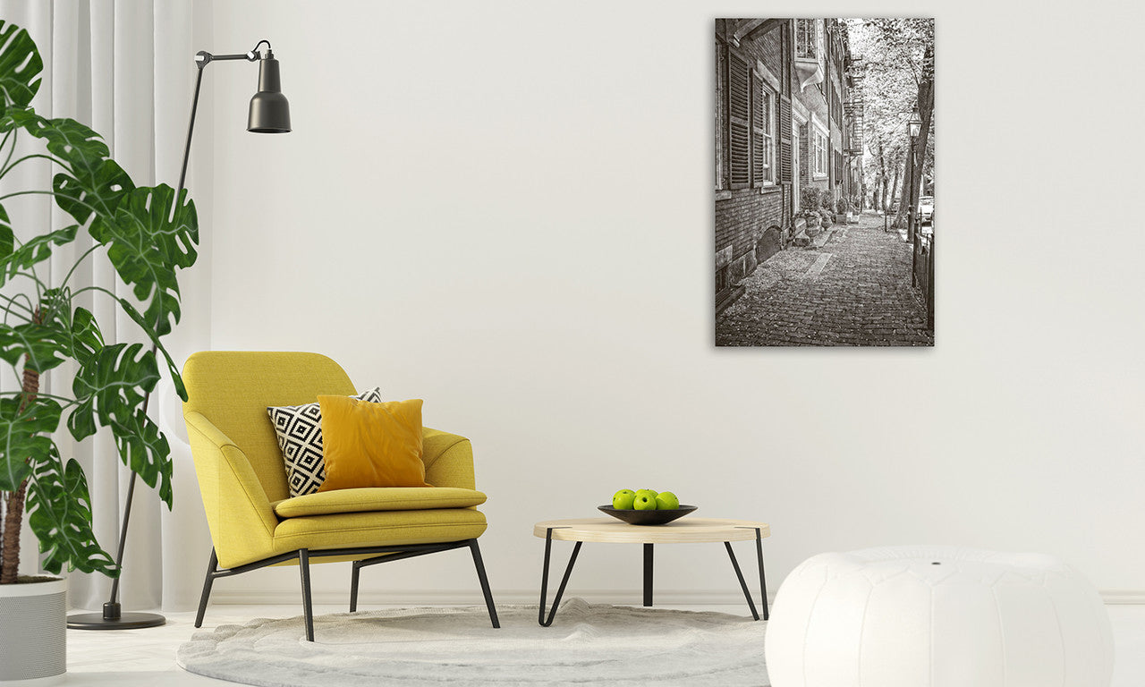 Colonial Street Wall Art Print on the wall