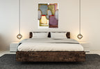 Continents Wall Art Print on the wall