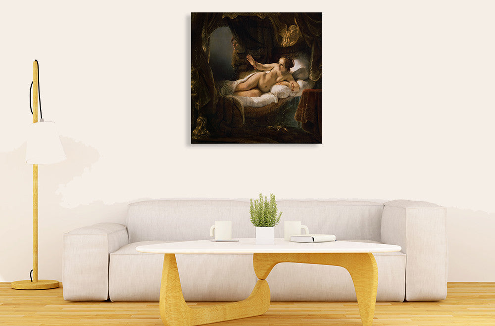 Danaë Rembrandt on the wall