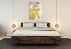 Dancer in Yellow Wall Art Print on the wall