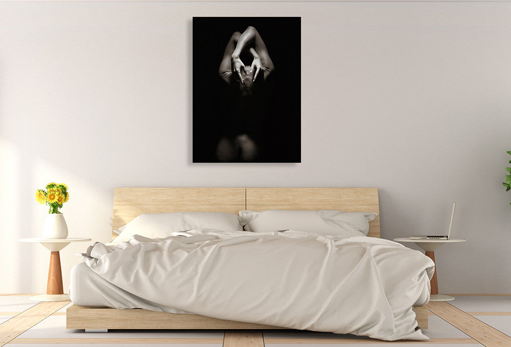 Dancing Hands II Wall Art Print on the wall