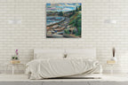 Early Morning on the Beach Wall Art Print on the wall