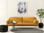 Elegant Bath I Wall Art Print on the wall