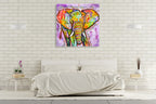 Elephant Wall Art Print on the wall