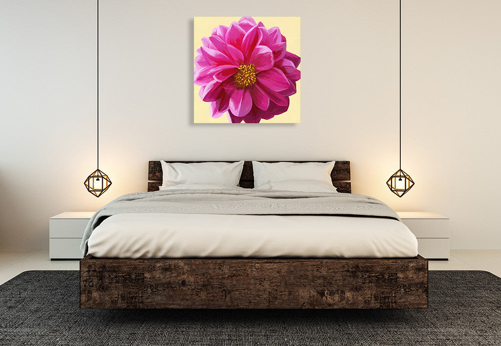 Flower Art IV Wall Art Print on the wall