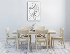 Fruit Contour Oranges Wall Art Print on the wall