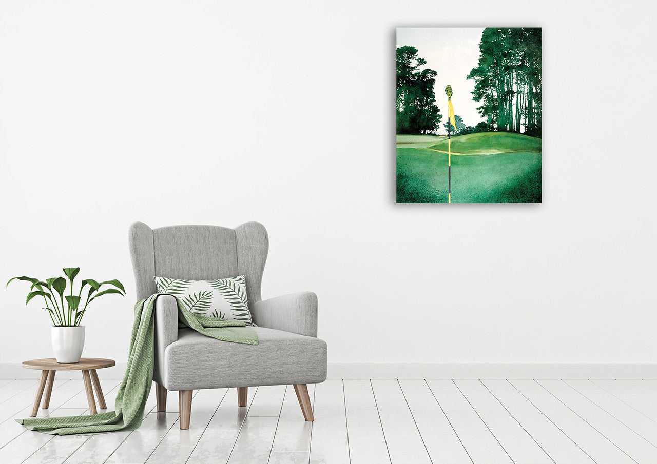 Greens Peeper Wall Art Print on the wall
