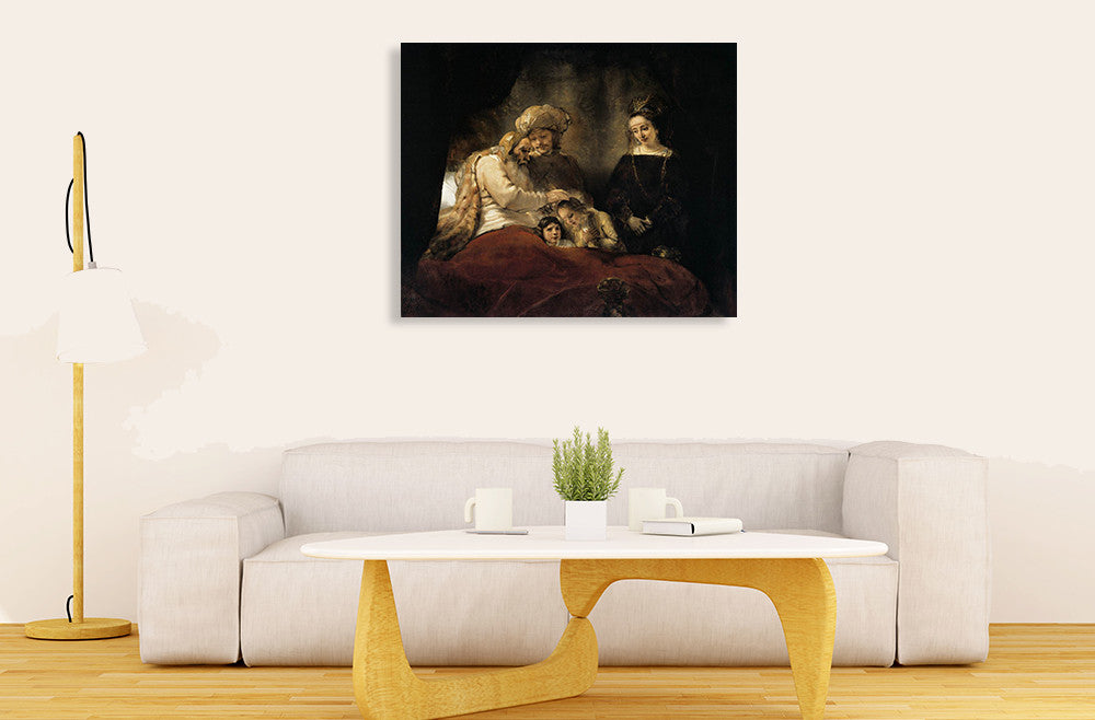 Jacob Blessing The Sons Of Joseph Rembrandt on the wall