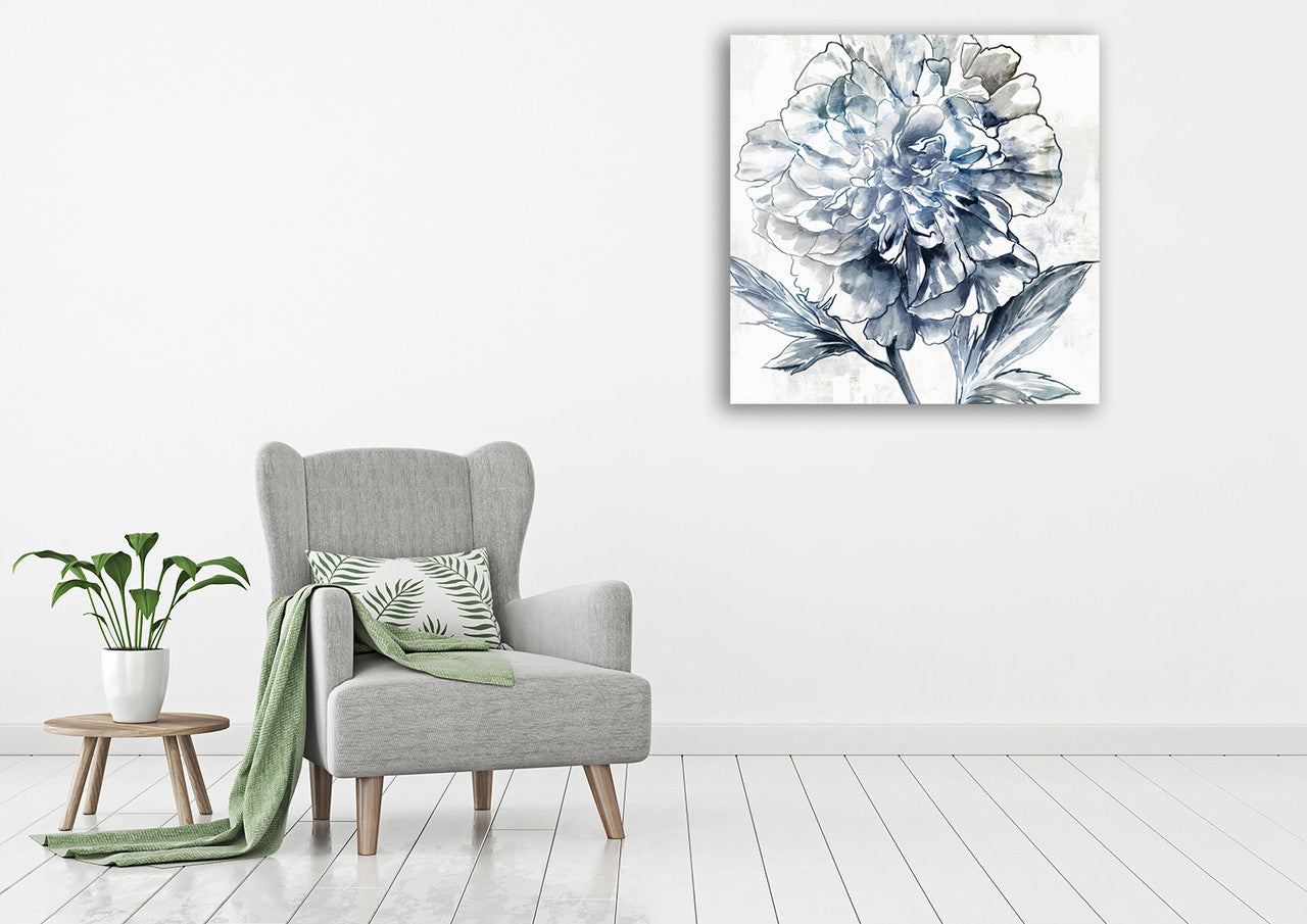 Japanese Peony II Wall Art Print on the wall