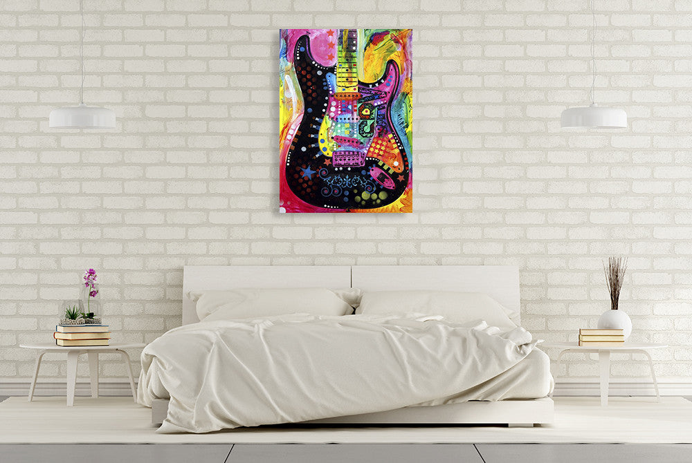 Lenny Strat Wall Art Print on the wall