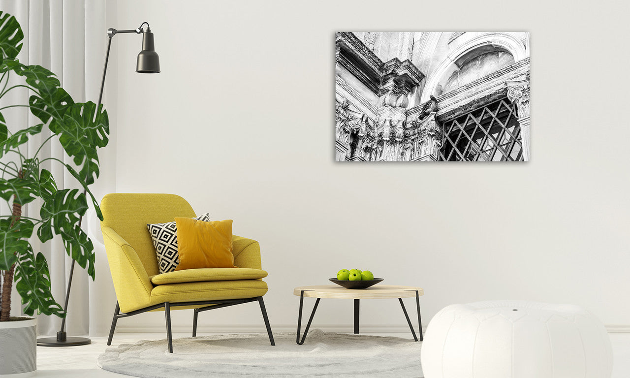 Looking Up Wall Art Print on the wall