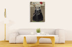 Lost in the City Wall Art Print on the wall