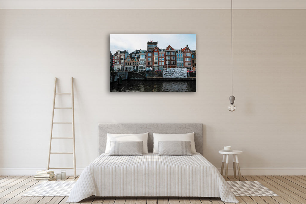 Love in Amsterdam Wall Art Print on the wall