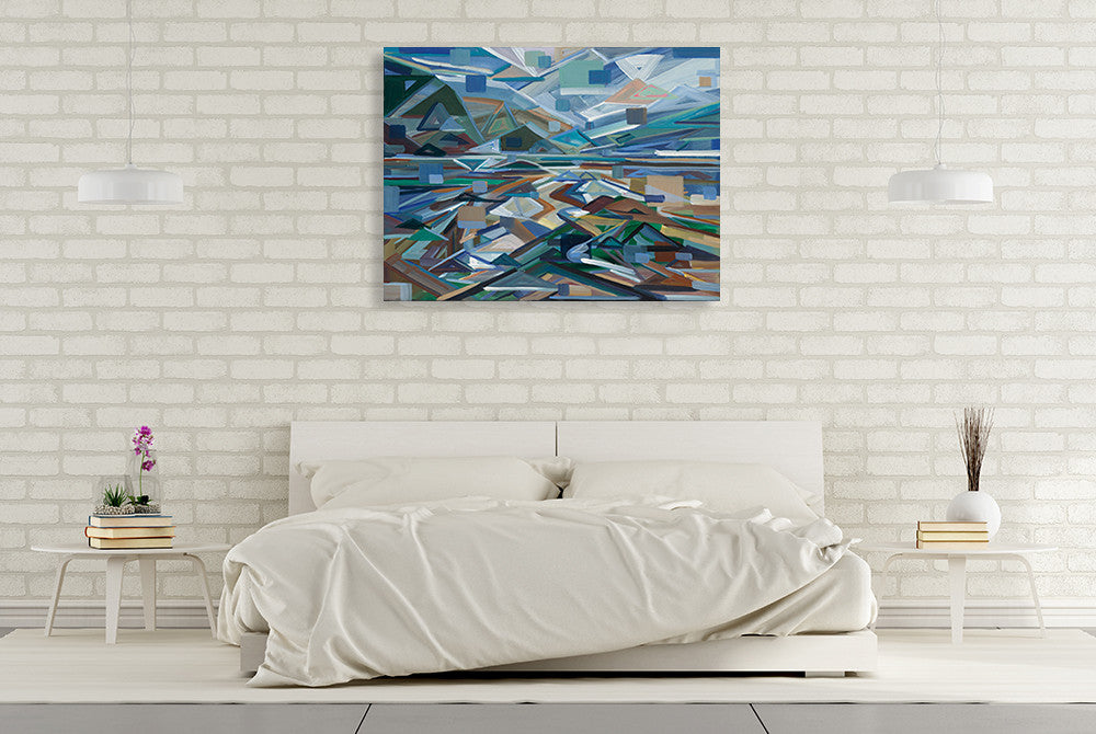 Low Tide Wall Art Print on the wall
