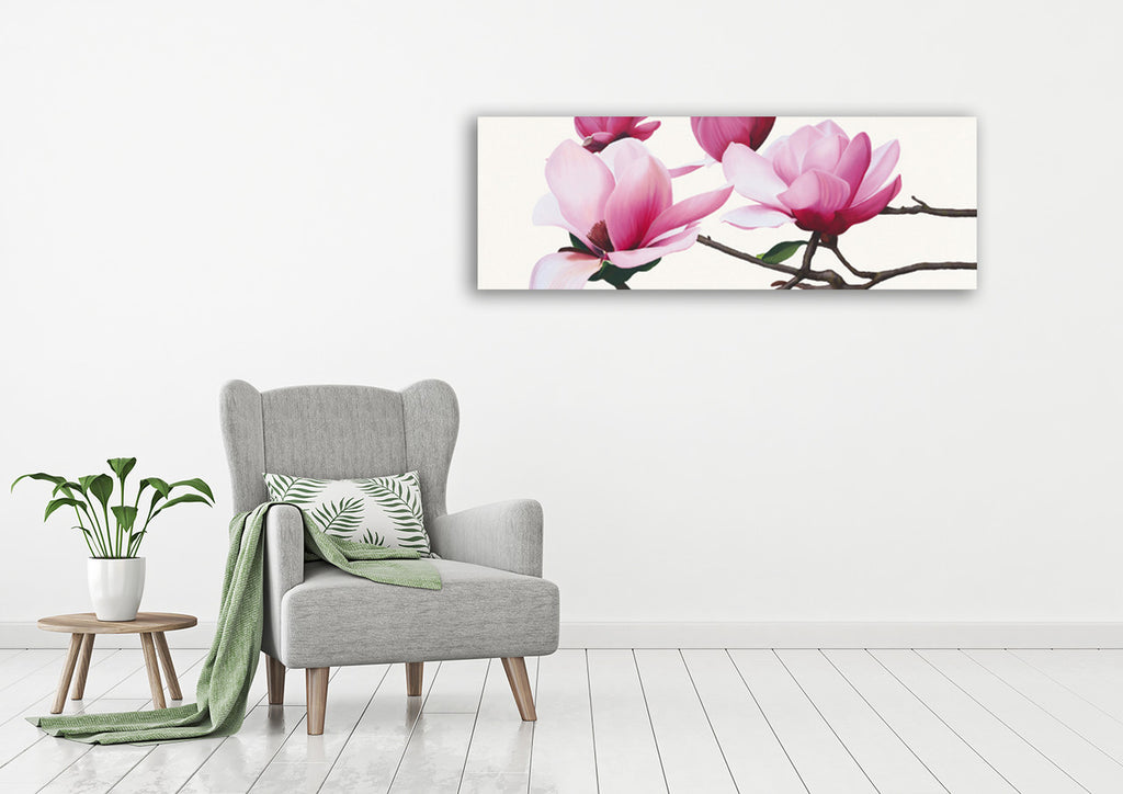  Magnolia Wall Art Print on the wall