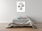 Making Faces IV Wall Art Print on the wall