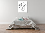 Making Faces VIII Wall Art Print on the wall