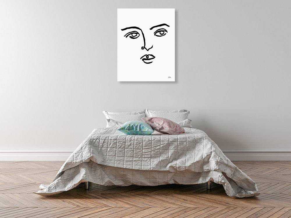 Making Faces VI Wall Art Print on the wall