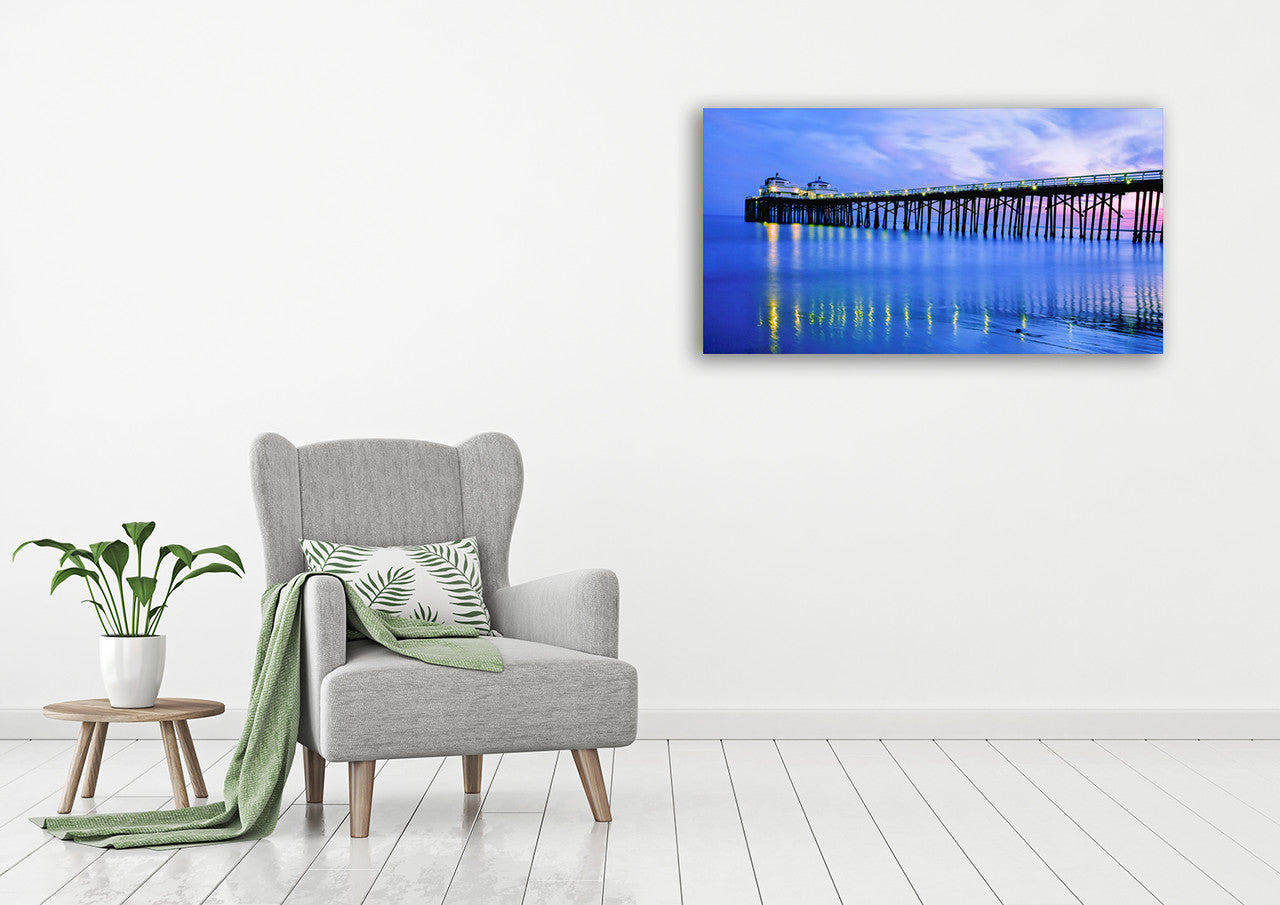 Malibu Pier Wall Art Print on the wall