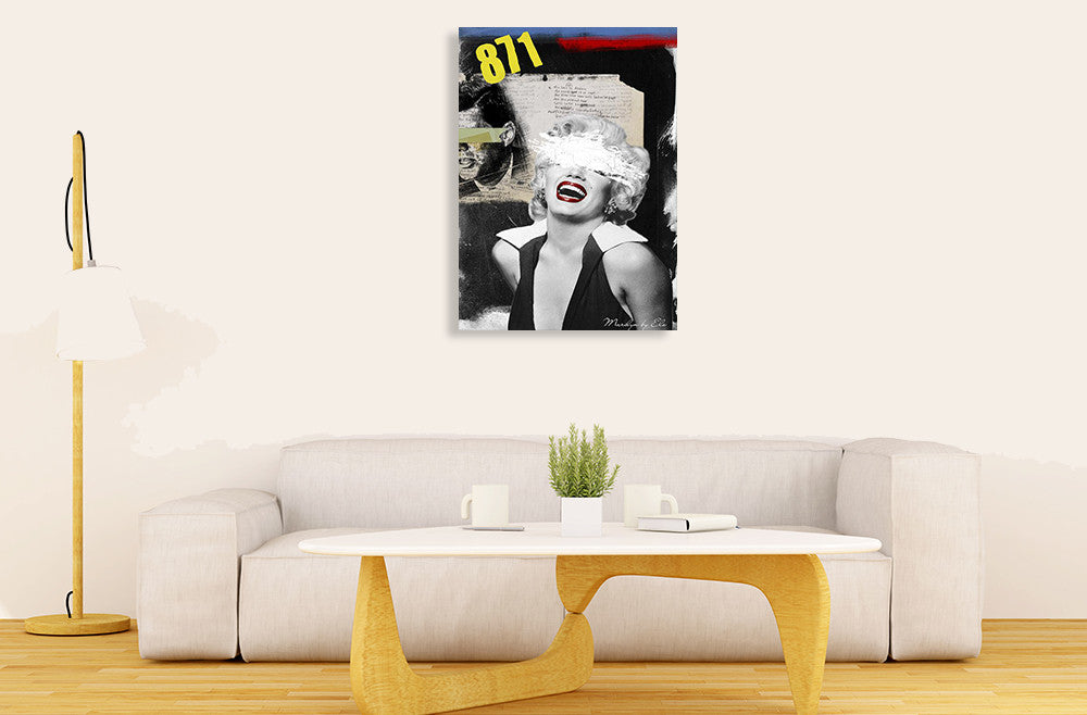 Marilyn Wall Art Print on the wall