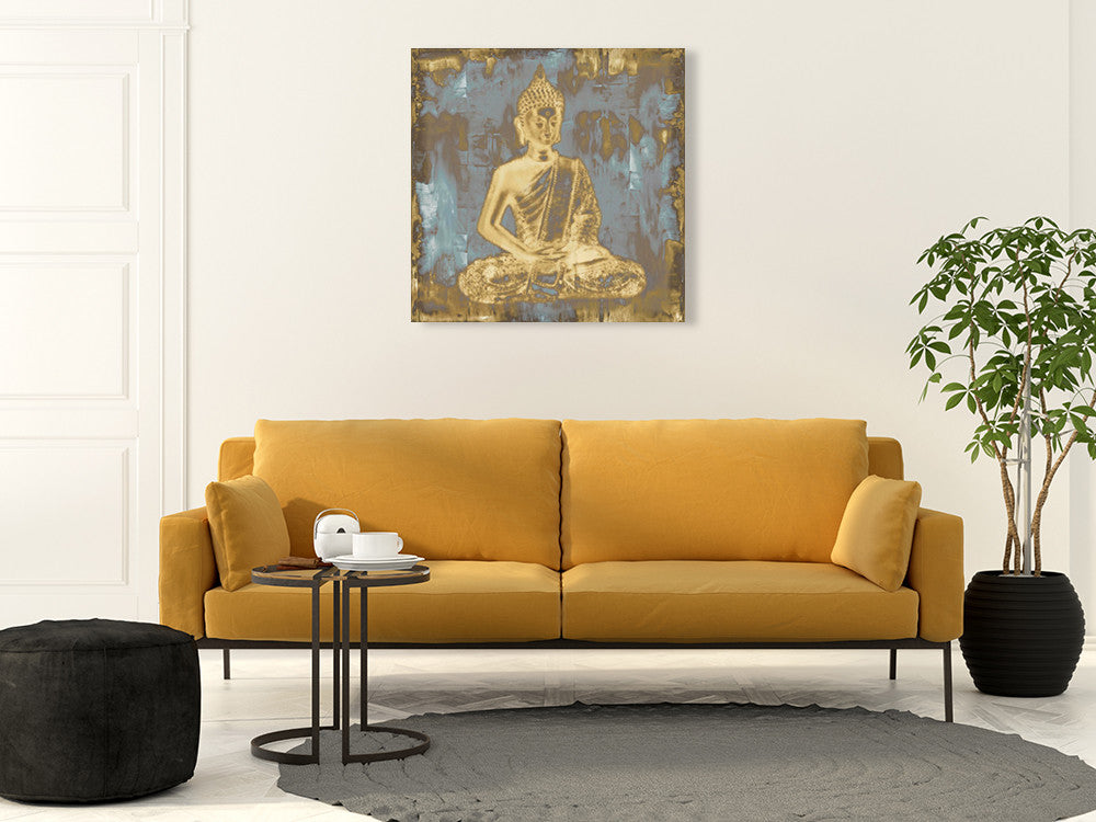 Meditating Buddha Wall Art Print on the wall