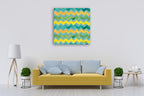 Mellow Yellow Step B Wall Art Print on the wall