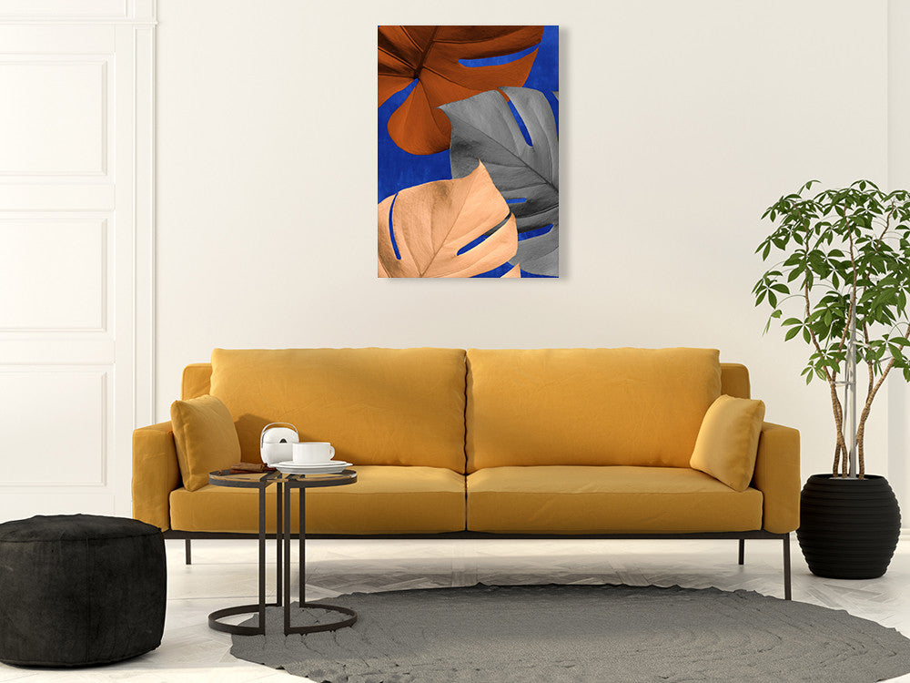 Monstera III Wall Art Print on the wall