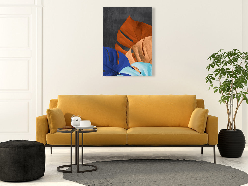 Monstera I Wall Art Print on the wall
