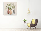 Natural Bouquet I Gray Wall Art Print on the wall