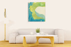 Neon Dream Landscape A Wall Art Print on the wall