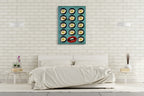 One Egg A Day Wall Art Print on the wall