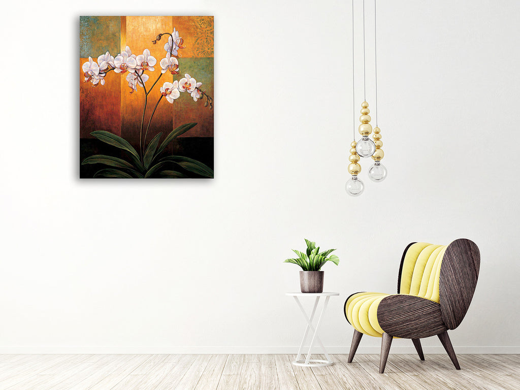 Orchids Wall Art Print on the wall
