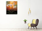 Orchids Wall Art Print on the wall