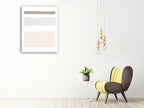 Painted Weaving IV Neutral Wall Art Print on the wall