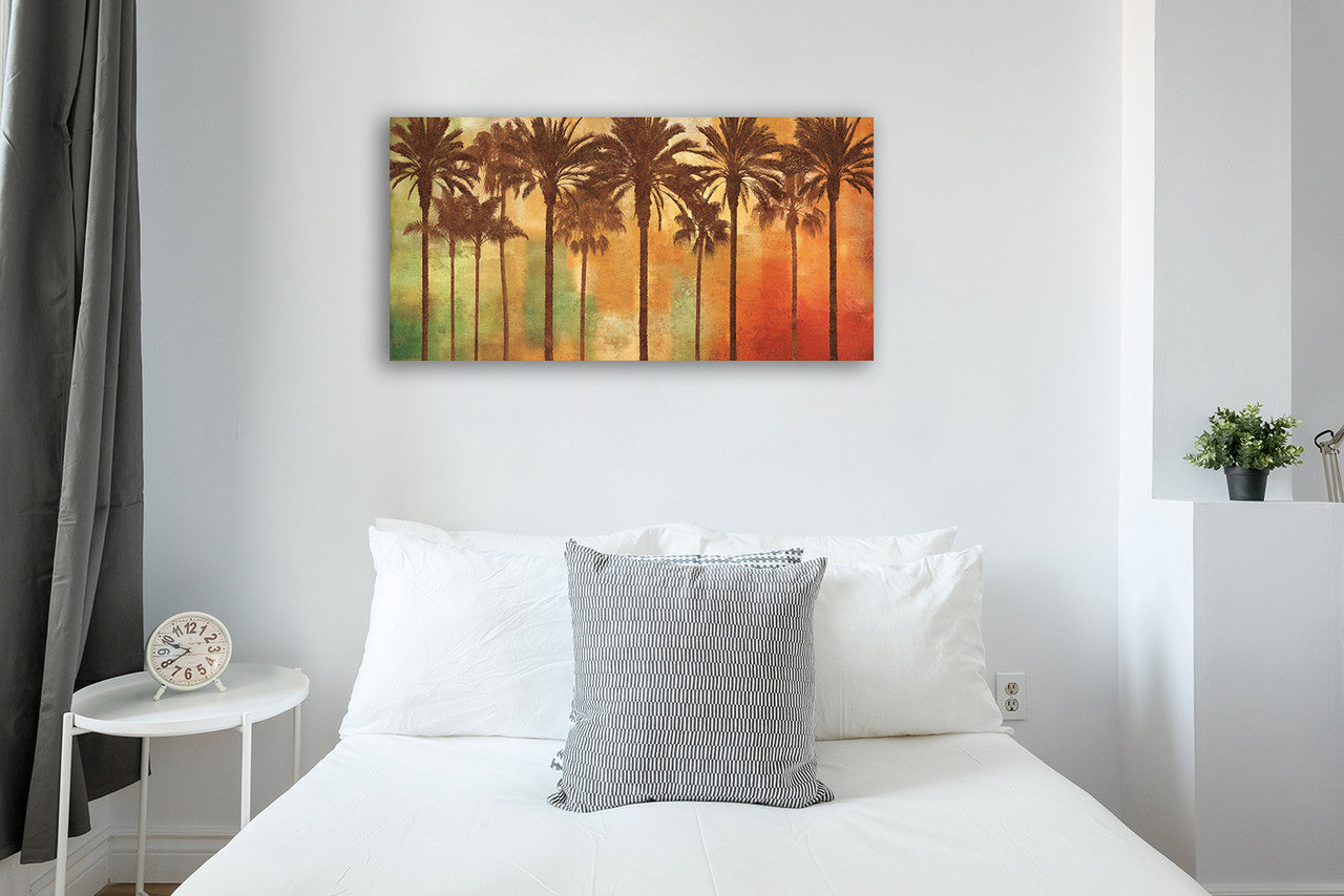 Palm Paradise Wall Art Print on the wall