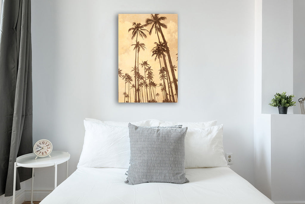 Palm Vista V Wall Art Print on the wall