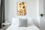 Palm Vista V Wall Art Print on the wall