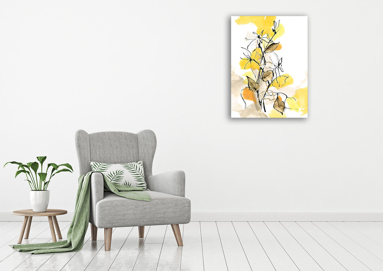 Paris Yellow II Wall Art Print on the wall