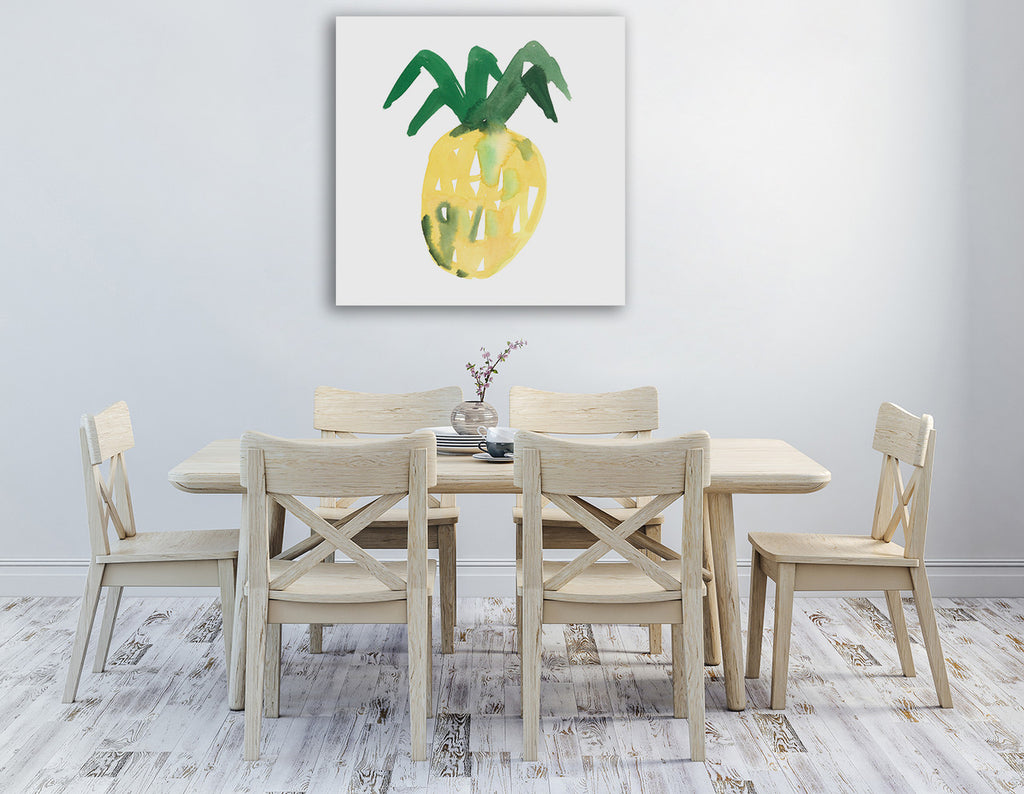 Pineapple Wall Art Print on the wall