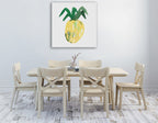 Pineapple Wall Art Print on the wall