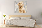 Poodle Wall Art Print on the wall