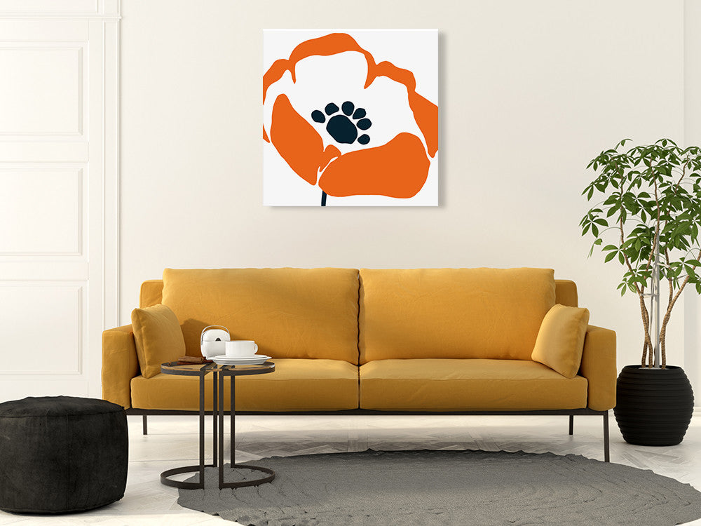 Pop Art Floral III Wall Art Print on the wall
