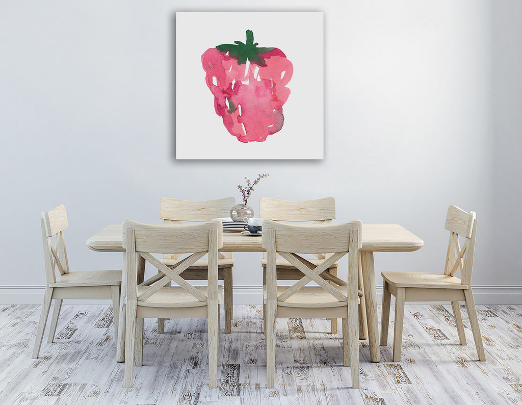 Raspberry Wall Art Print on the wall