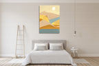 Retro Abstract I Wall Art Print on the wall