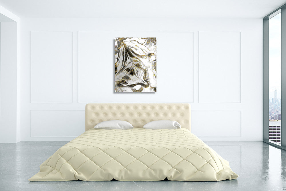 Rivers of Gold Wall Art Print on the wall