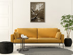 Sailing in Sepia B Wall Art Print on the wall