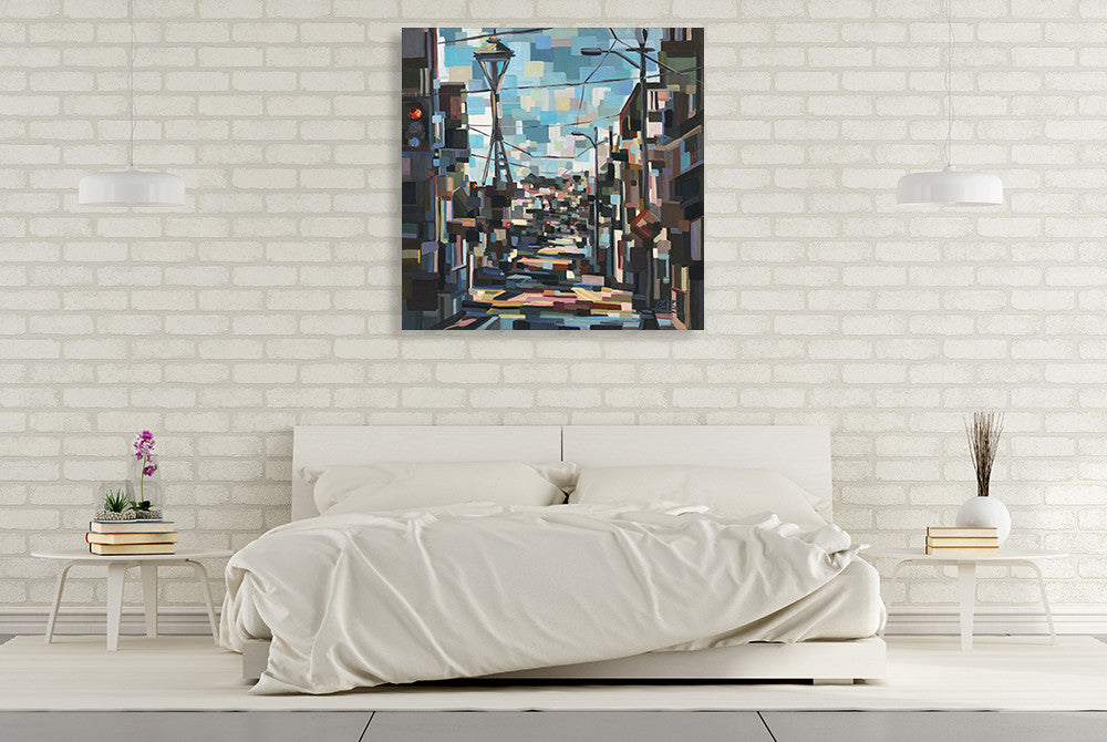 Space Needle Wall Art Print on the wall