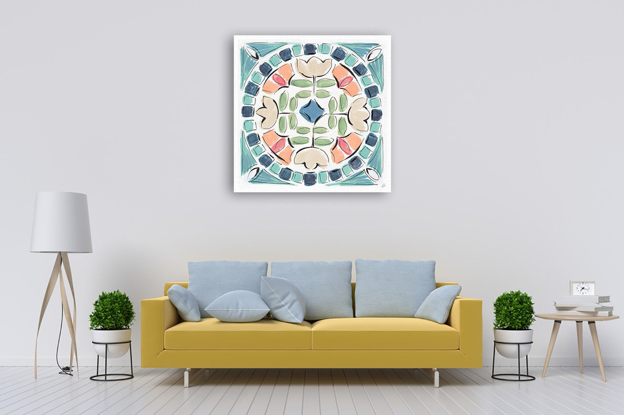 Springtime IX Wall Art Print on the wall