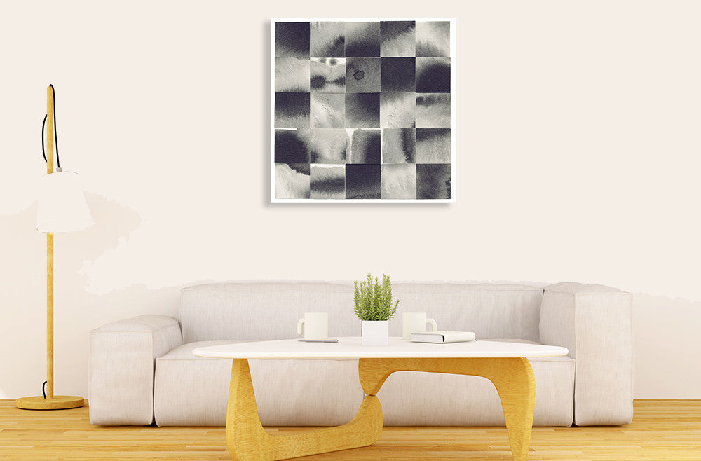 Squares III Wall Art Print on the wall