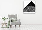 Starkly Lined A Wall Art Print on the wall